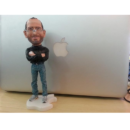 New Steve Jobs Statue Figure Doll Artificial Sculpture 18cm