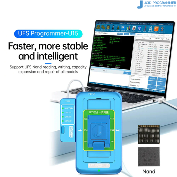 JCID U15 UFS Programmer For Android BGA 153/254/297 Nand Reading And Writing Programmer - Image 2