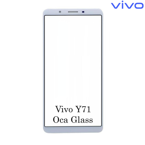 Vivo Y71 Front OCA Glass White