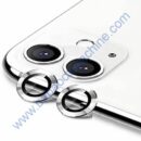 Camera Lens Protector for Iphone 12 Silver Camera Lance With Inbuilt Tempered Glass Aluminium Alloy Metal Ring Scratch proof Very Easy To Install With Ultra Protection Pack of 2