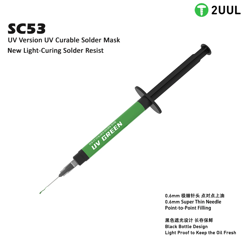 2UUL SC53 PCB UV Green Curable Solder Mask