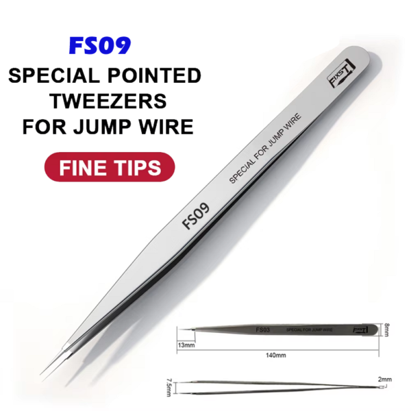 FIXST FS09 3D Precision Tweezer Special For Jump Wire Repair of BGA Fying Wire on Mobile Phone