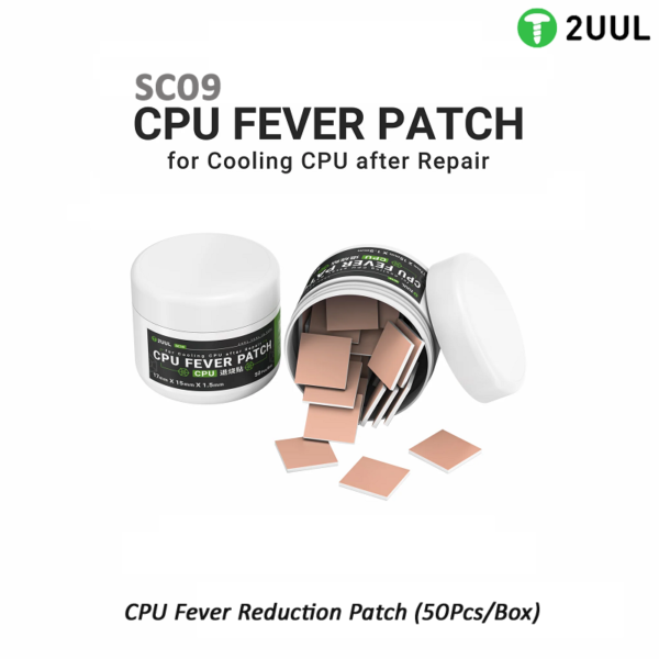 2UUL SC09 CPU Fever Patch For CPU Cooling After Repair