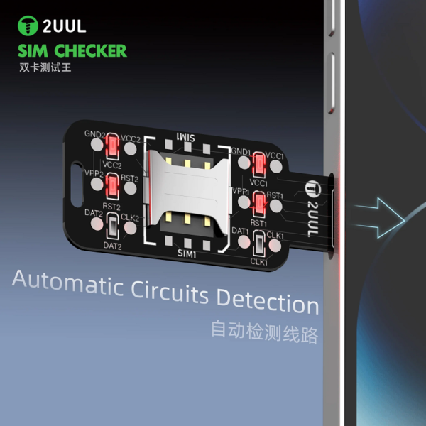 2UUL SM01 Dual SIM Card Checker Card Quick Test Board - Image 3