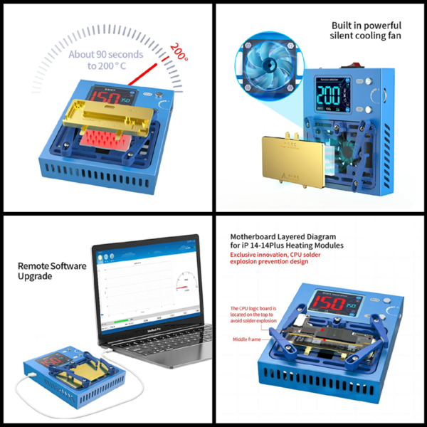 Aixun iHeater Pro Preheater 4th Gen Intelligent Desoldering Station for Mobile Mainboard Repair iPhone X-14PM - Image 3