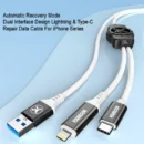 Youkiloon YOU-IR2 IP Restore Easy 2in1 Cable Lightning TYPE-C Cable Dual interface Recovery Cable For iPhone