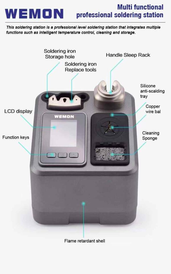 WEMON T31 Intelligent Soldering Station T210 T245 T115 ( 9 soldering bits )