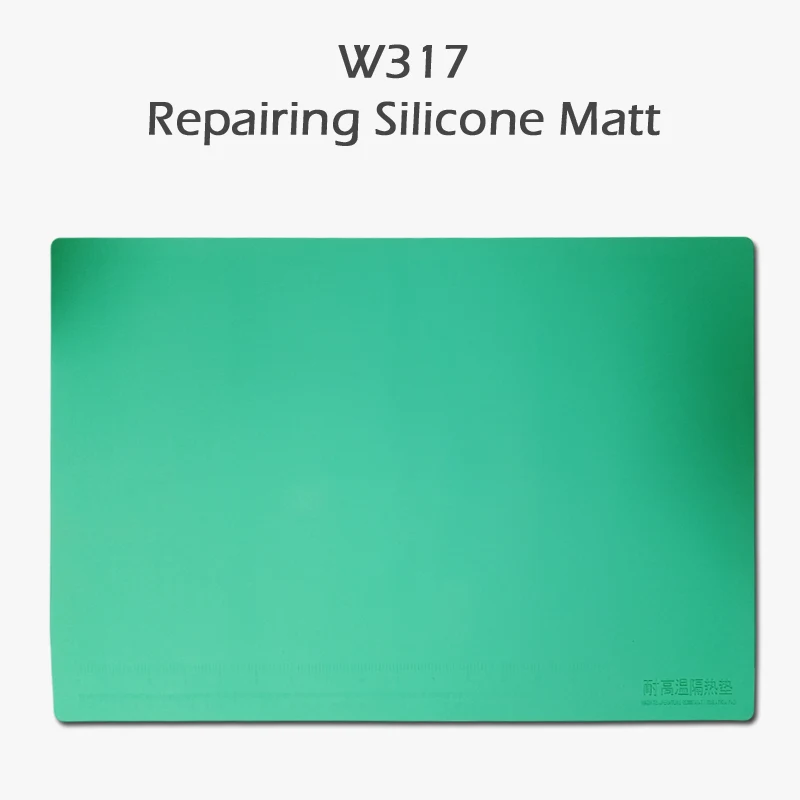 W317 Heat Resistance Silicone Rubber Mat Esd Safe Mobile Repairing Mat