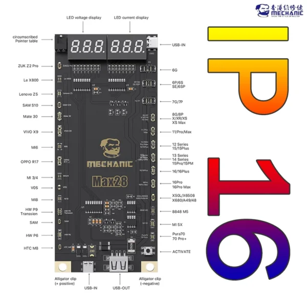 Mechanic Max28 Battery Activation Board For iPhone 6G-16 Pro Max & Android 400+ Models - Image 4