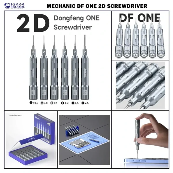 Mechanic DF1 2D Screwdriver 6 in 1 Magnetic Precision Screwdriver Set - Image 6