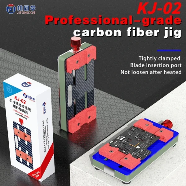 JTX KJ-02 Professional Grade Carbon Fiber Jig For Motherboard IC Pcb Soldering Repair Fixture - Image 4