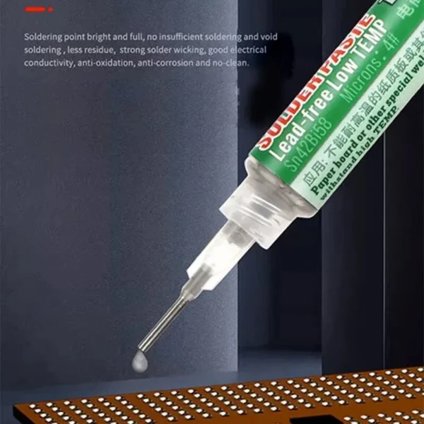 Mechanic TS38 Solder Flux Paste Low Temperature 138°C PCB IC Soldering Paste - Image 2