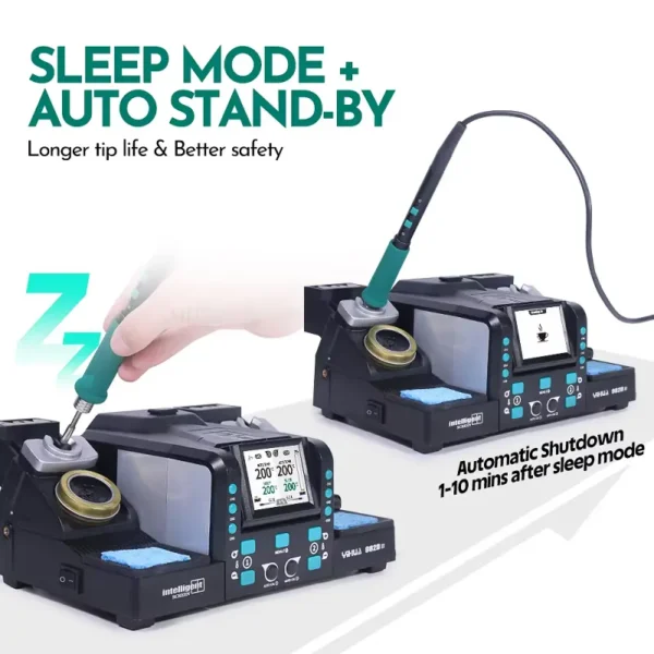 YIHUA 982D-II Digital Soldering Iron Station With C210 & C245 Handle - Image 3