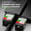 BABA T-201 Automatic Tail Plug Tester For iOS Lighting Type C Android Auto Fault Detection