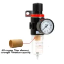AFR-2000 Pneumatic Air Pressure Regulator Air Filter Water /Oil /Dust in The Air