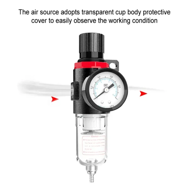 AFR-2000 Pneumatic Air Pressure Regulator Air Filter Water /Oil /Dust in The Air - Image 4