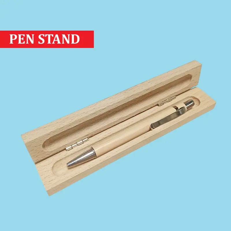 Wooden Pen Storage Box For Engraving Co2 Laser Machine