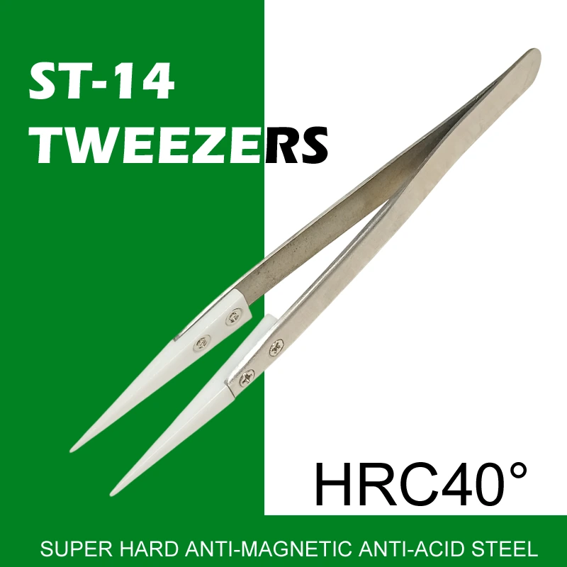 ST-14 Super Fine Tweezer Non Magnetic Straight Tweezer