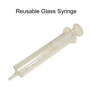 Reusable Glass Syringe Pusher