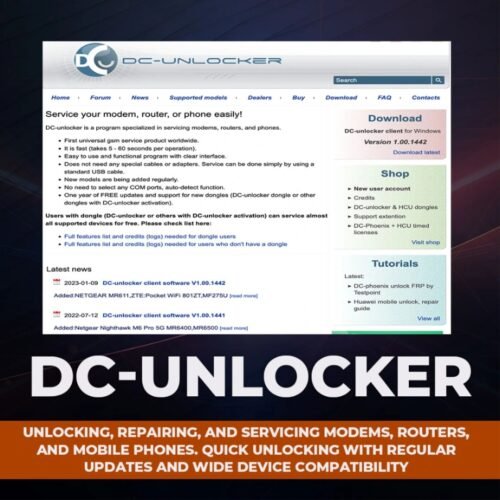 DC-Unlocker Full activation for Any Infinity-Box/Dongle